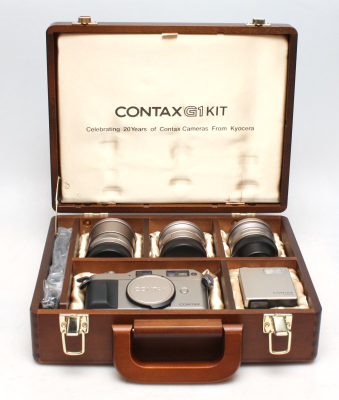 Contax G1 20th anniversary complete boxed set – green label, 3