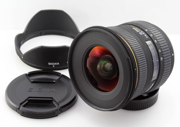 Sigma 10-20mm f/4-5.6 DC HSM Wide Zoom Lens, w/ Caps, Hood & Case - Nikon F Mount (Cropped Sensor Cameras)