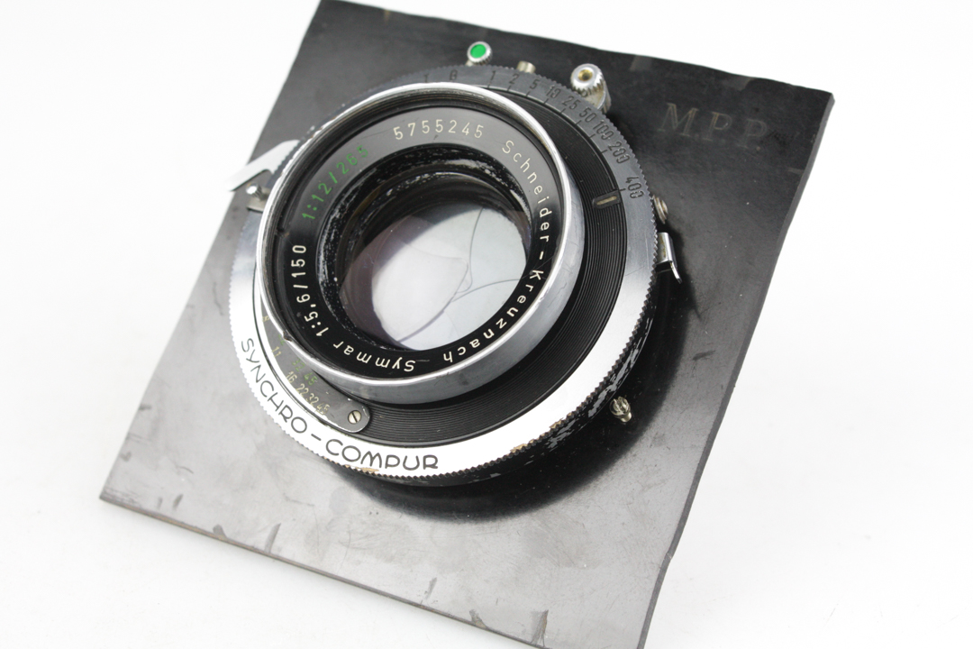 Schneider Symmar 150mm f/5.6 Lens for 5x4 Cameras in Compur Shutter w/ MPP Lens Board