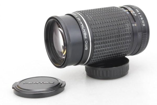 Pentax SMC 200mm f/4 Prime Lens, with Caps & Hood - Pentax K Mount