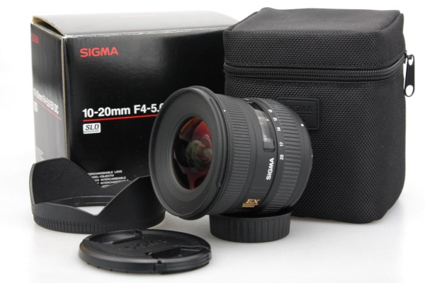 Sigma AF-S 10-20mm f/4-5.6 DC HSM Zoom Lens, with Caps, Hood & Box - Nikon F Mount