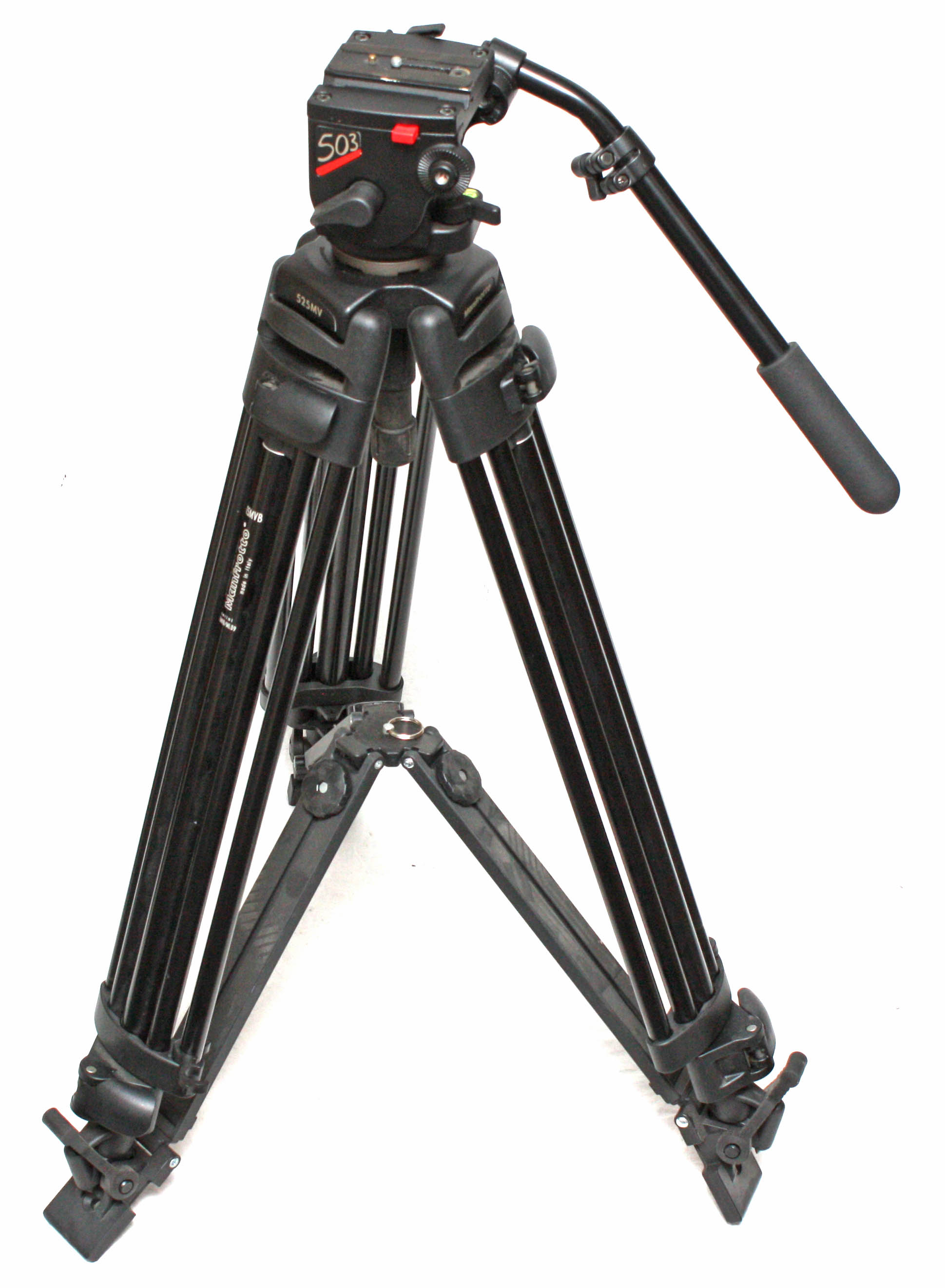 Manfrotto Pro Video Tripod 525MVB Legs 503 Fluid Head Case