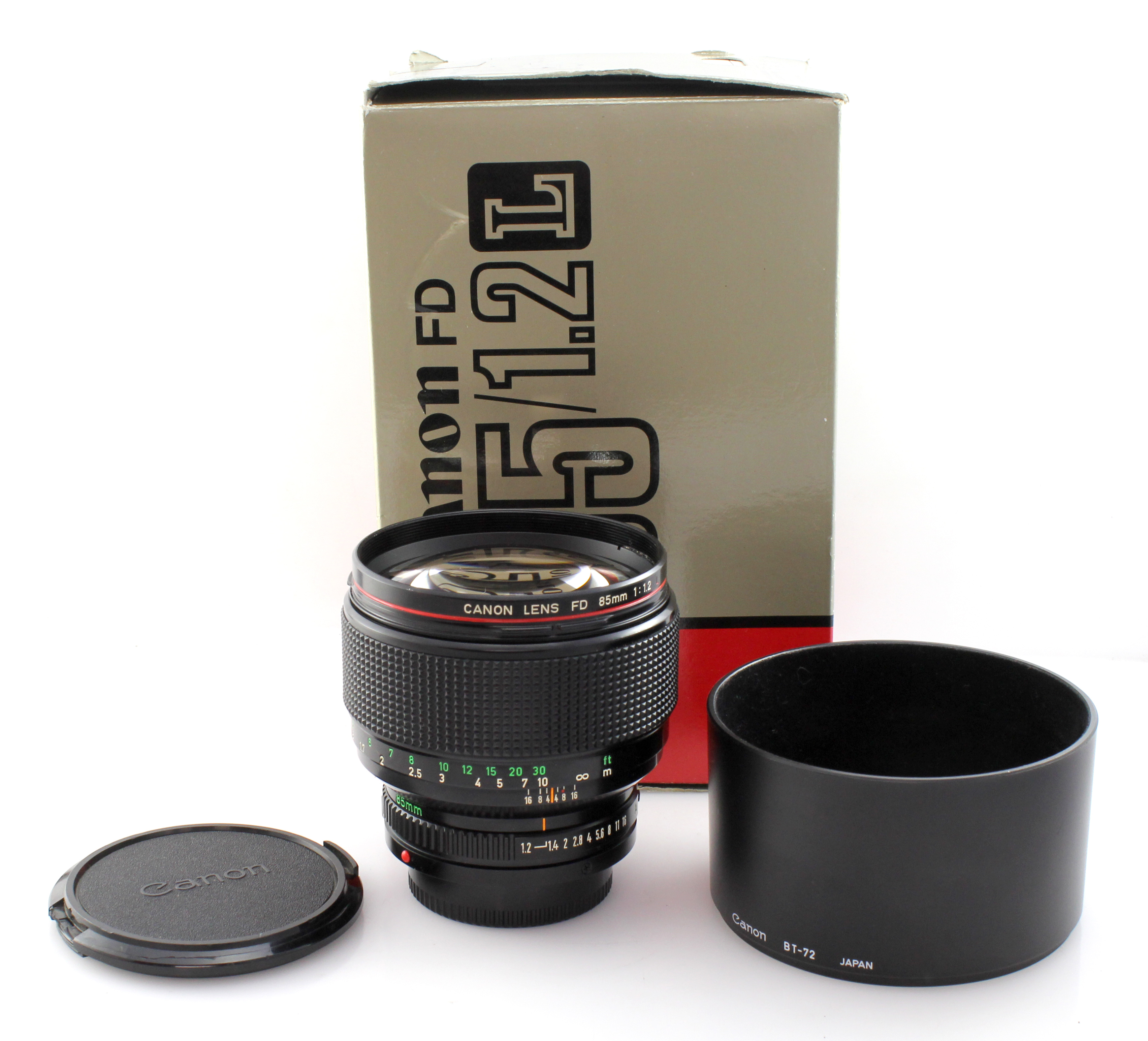 Boxed Rare Canon FD 85mm Prime Lens Hood Canon FD Mount  Excellent condition