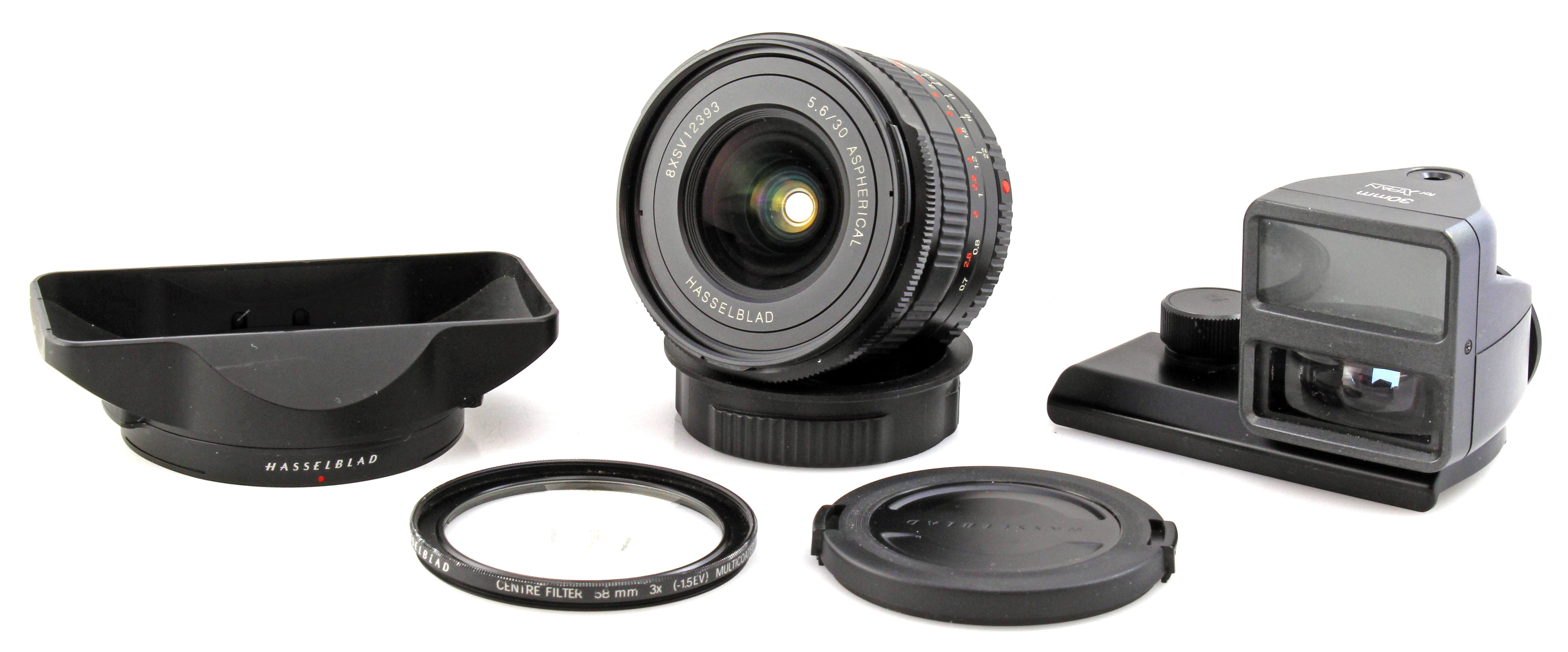 Hasselblad 30mm Xpan Lens Kit w/ Hood, Centre Filter, and Finder UK  Seller