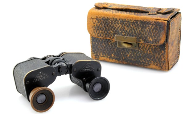 C.P Goerz Berlin 3.5x Fago Triederbinocle WWI German Military Binoculars - circa 1908
