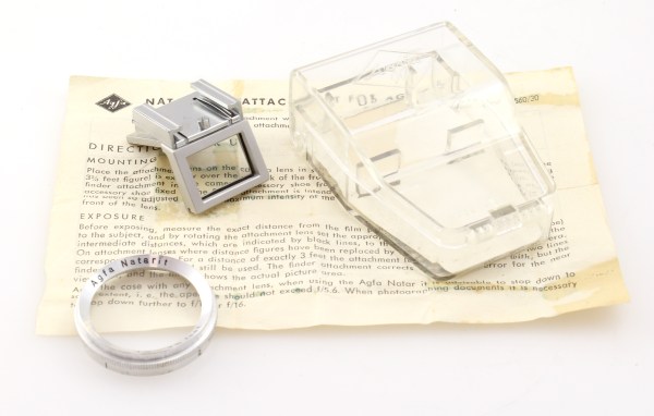 Natar Lens Attachment for Agfa Silette - Great condition with plastic case