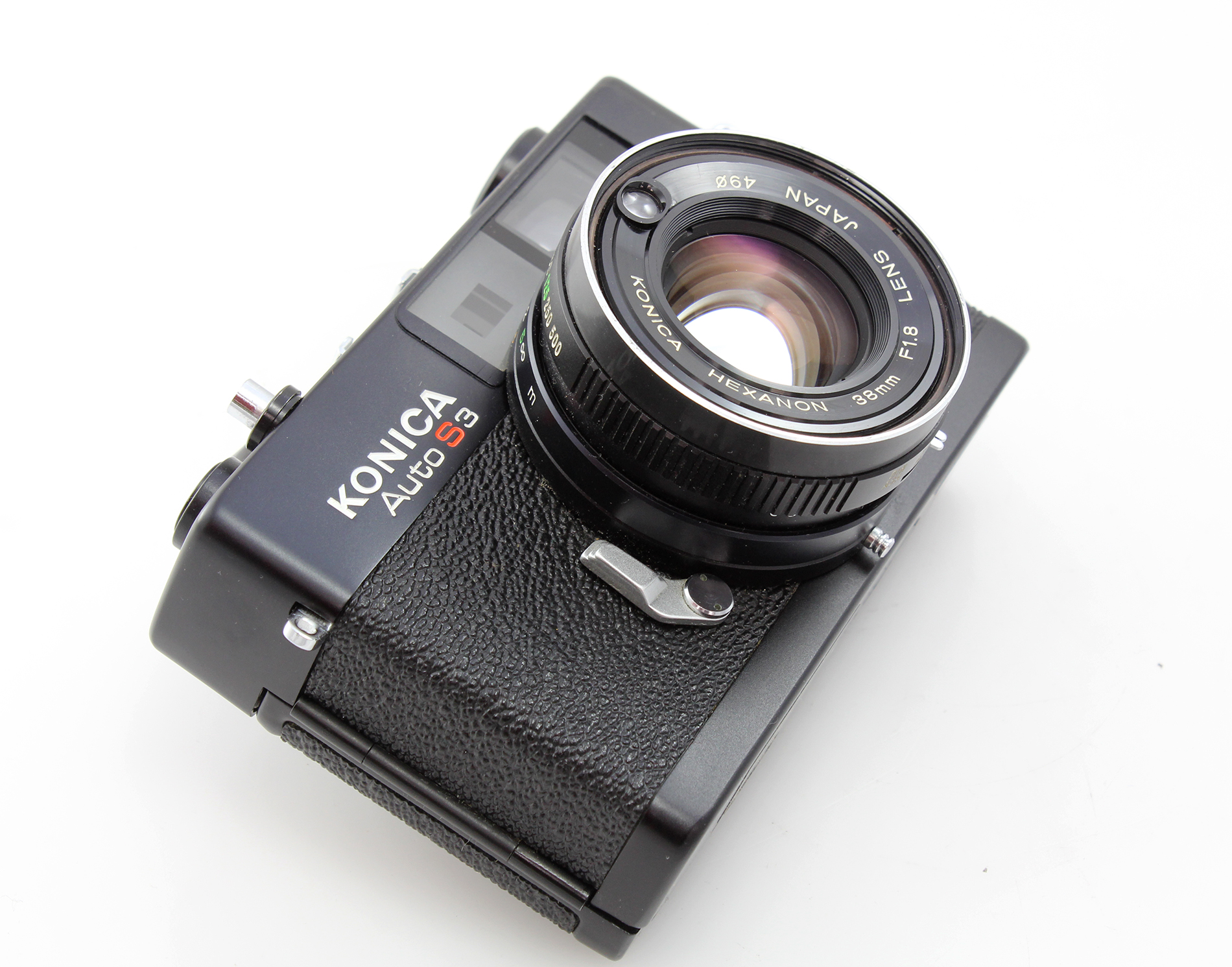 Konica Auto S3 35mm Rangefinder Camera, Hexanon 38mm f1.8 Lens. Lovely clean example