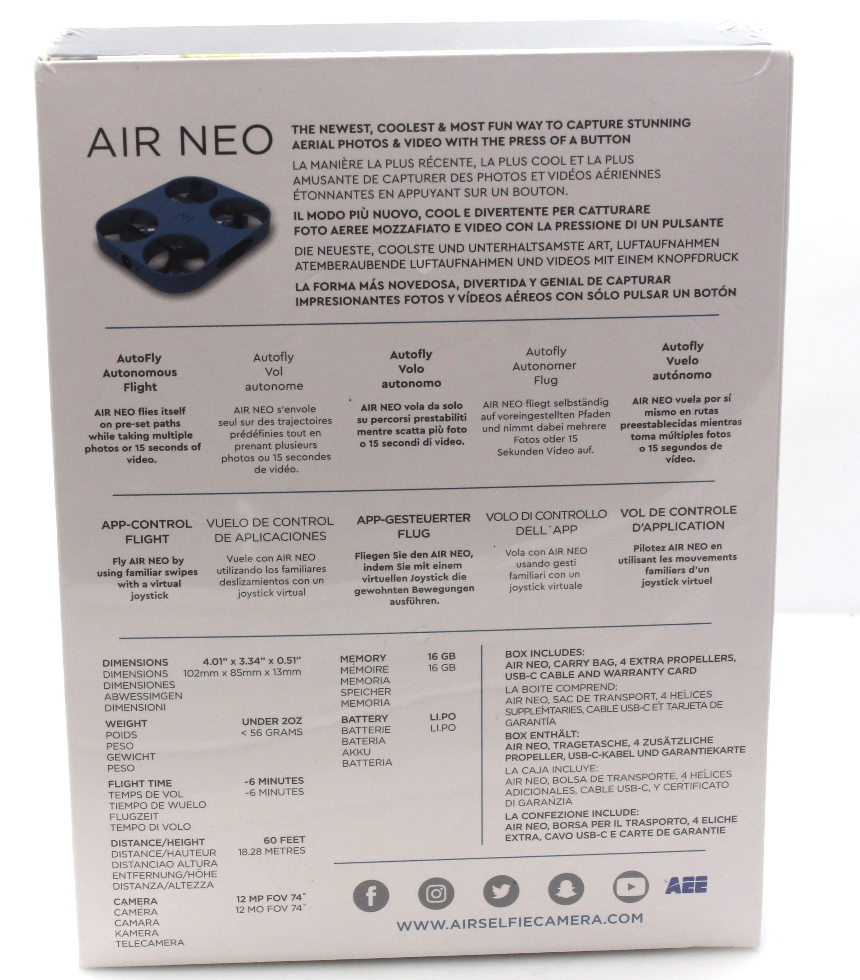 Air Neo by AirSelfie - Air Camera Pocket Size Mini Drone - Hands-Free 12MP Camera for High Resolution Photos + 2K Videos - Image 5