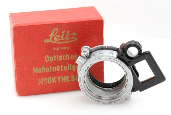 Leica NOOKYHESUM Close Focus Attachment for LTM Leicas - Summitar & Hektor 5cm - Excellent Boxed Condition