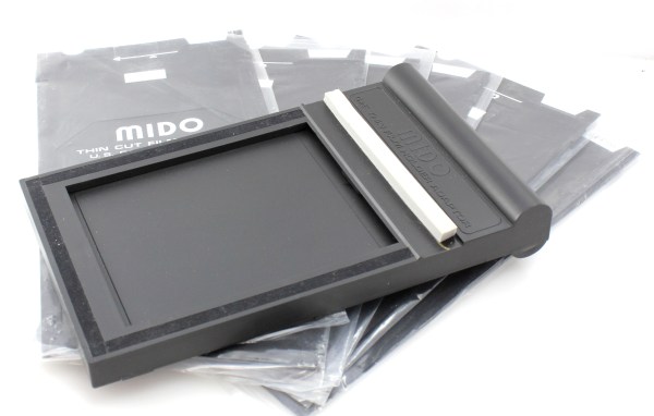 Mido 5x4 Thin Film holder adapter and 6x Film holders - Excellent condition