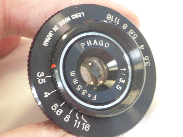 Half Frame PHAGO 35mm f/3.5 Enlarging Lens in 39mm Mount