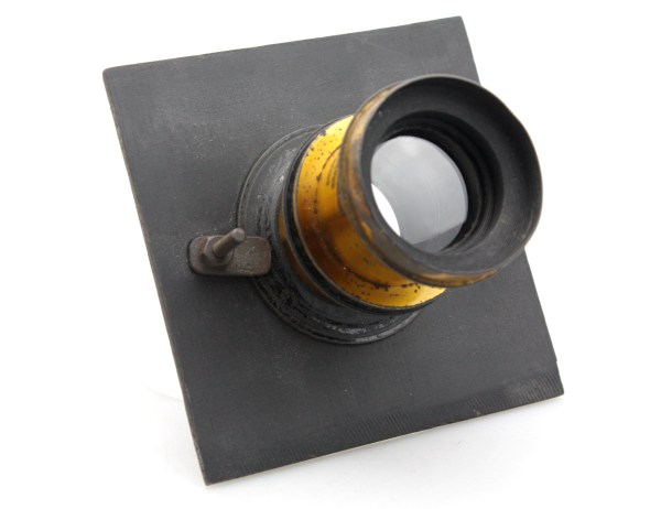 Taylor & Hobson 8×5 R.R. Eq. Foc. 9.18" Brass Lens, and Lens Board