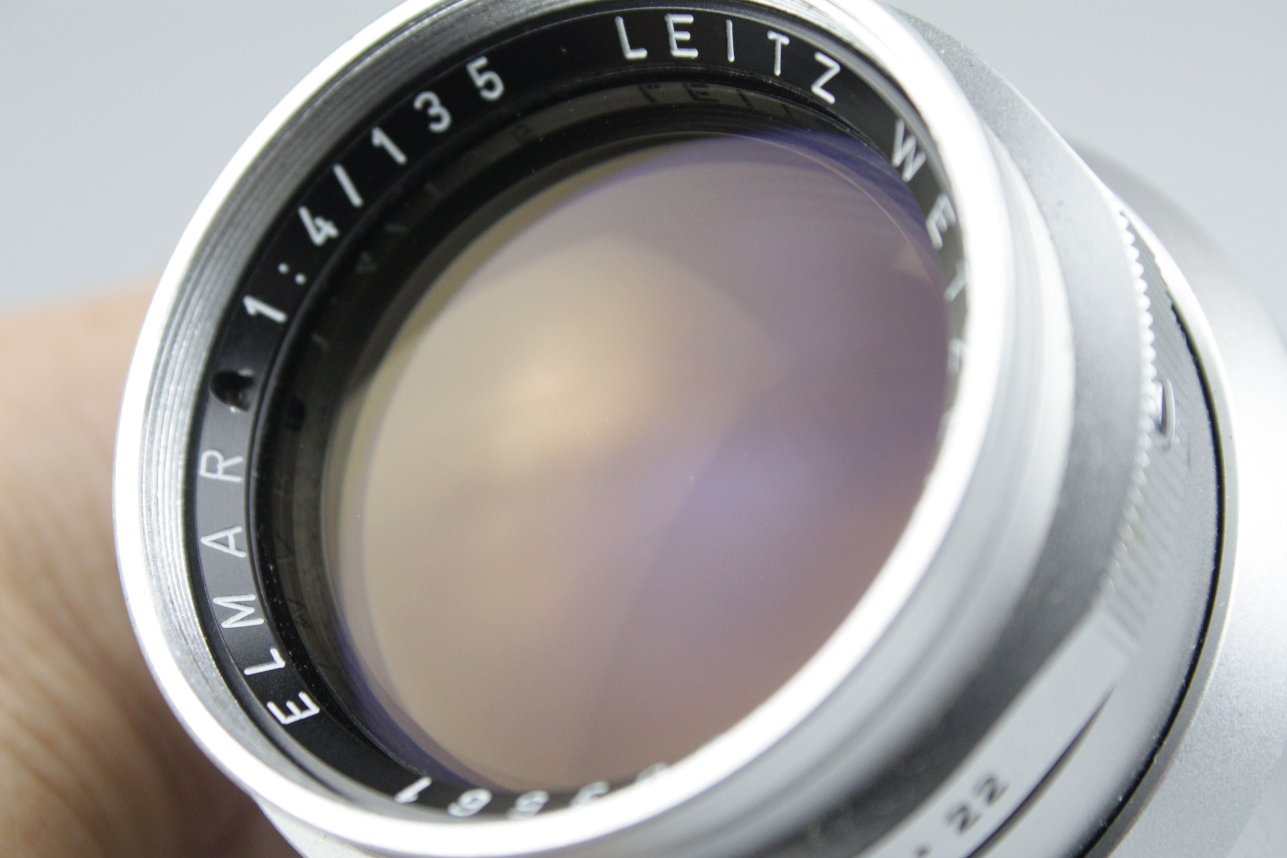 Leitz Leica 135mm f/4 Elmar 39mm Screw Mount Rangefinder Lens w/Caps ...