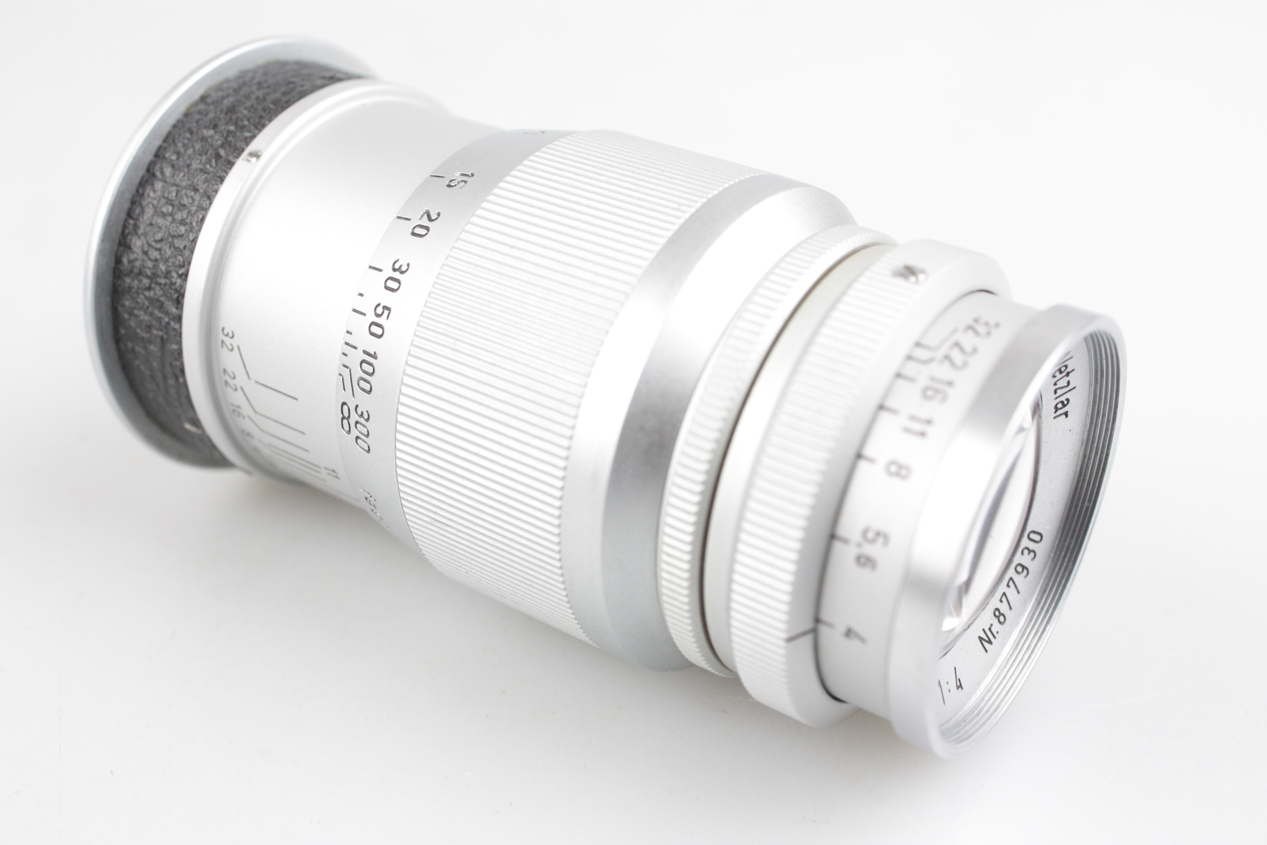 Leitz Leica 9cm 90mm f/4 Elmar 39mm Screw Mount Rangefinder Lens w/Case ...