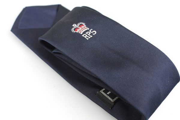 Dark Navy Blue Tie Royal Photographic Society RPS - clean Single Crest