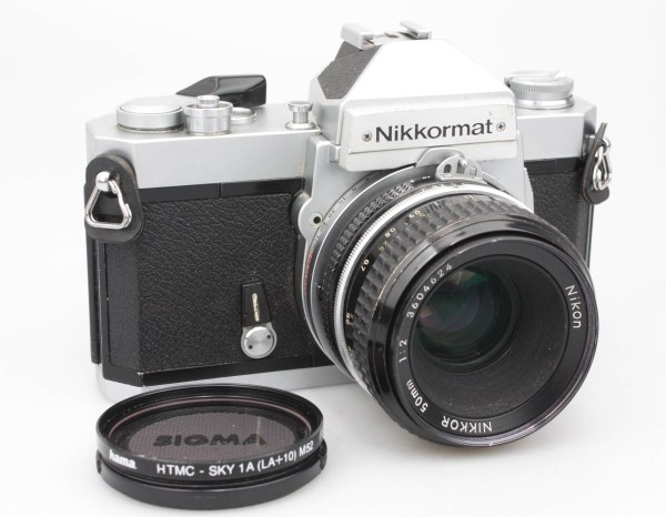Nikon Nikkormat FT2 35mm SLR Camera w/ Nikkor 50mm f/2 AI F Mount Prime Lens