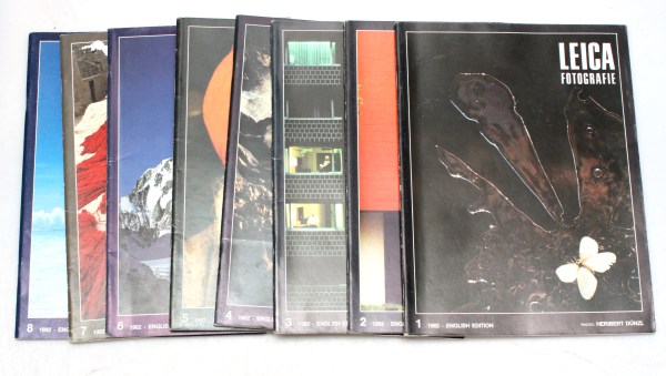 Leica Fotografie International Magazine set - 1982 Full set of Eight - English editions