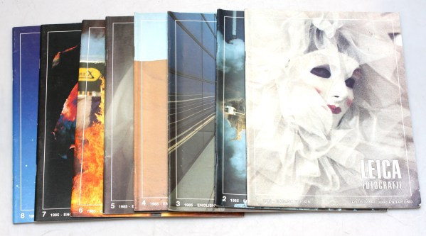 Leica Fotografie International Magazine set - 1985 Full set of Eight - English editions