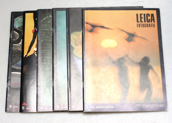 Leica Fotografie International Magazine set - 1976 Full set of Six - English editions