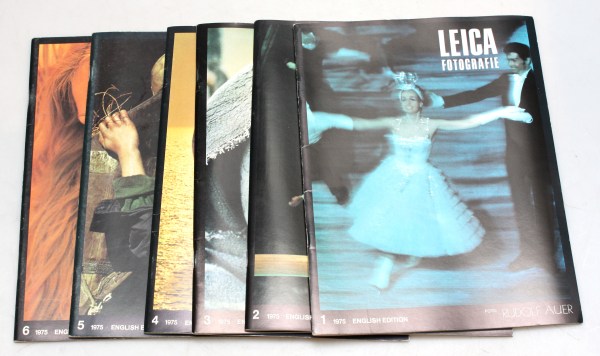 Leica Fotografie International Magazine set - 1975 Full set of Six - English editions