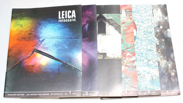 Leica Fotografie International Magazine set - 1971 Full set of Six - English editions