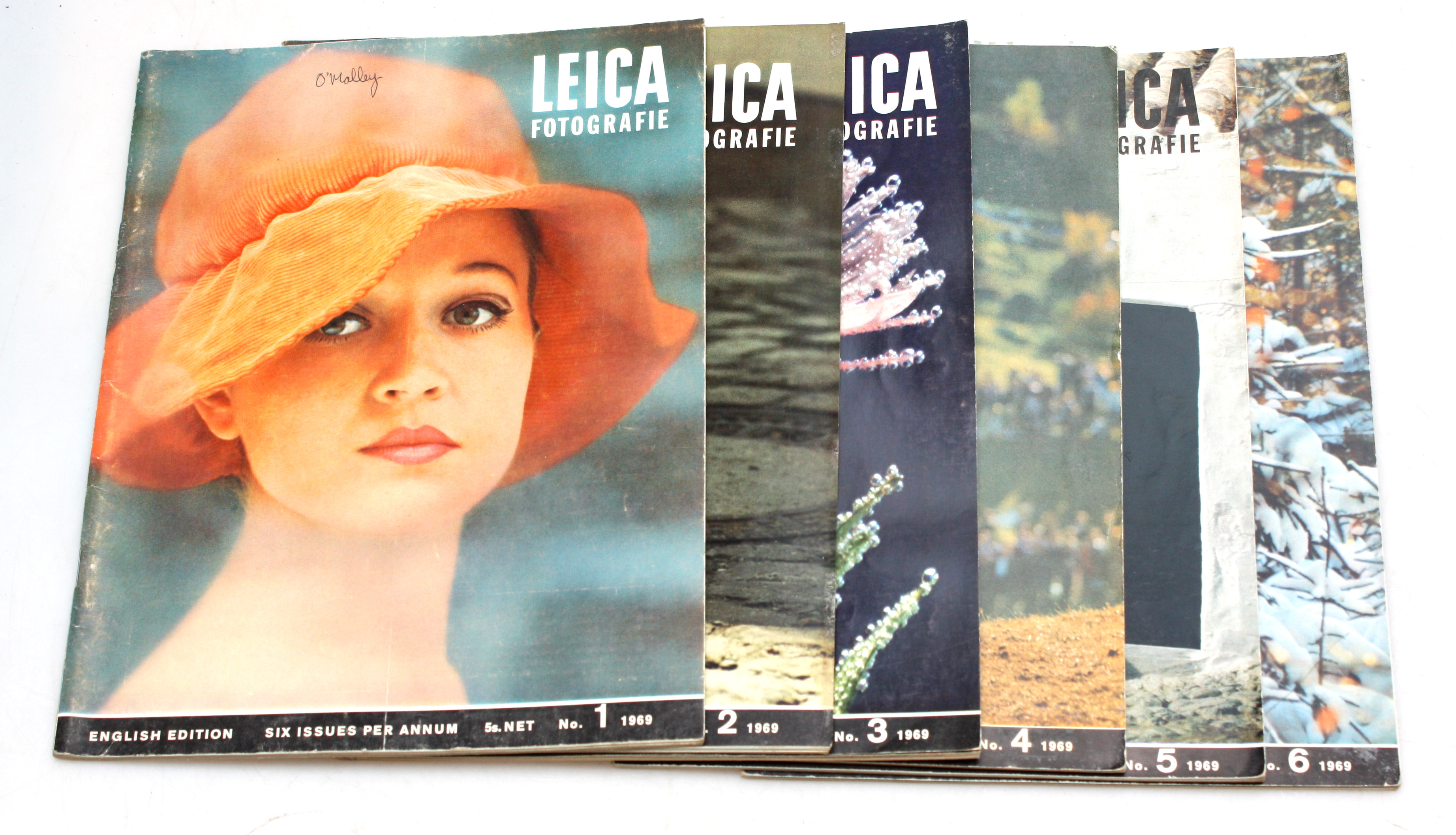 Leica Fotografie International Magazine set - 1969 Full set of Six - English editions