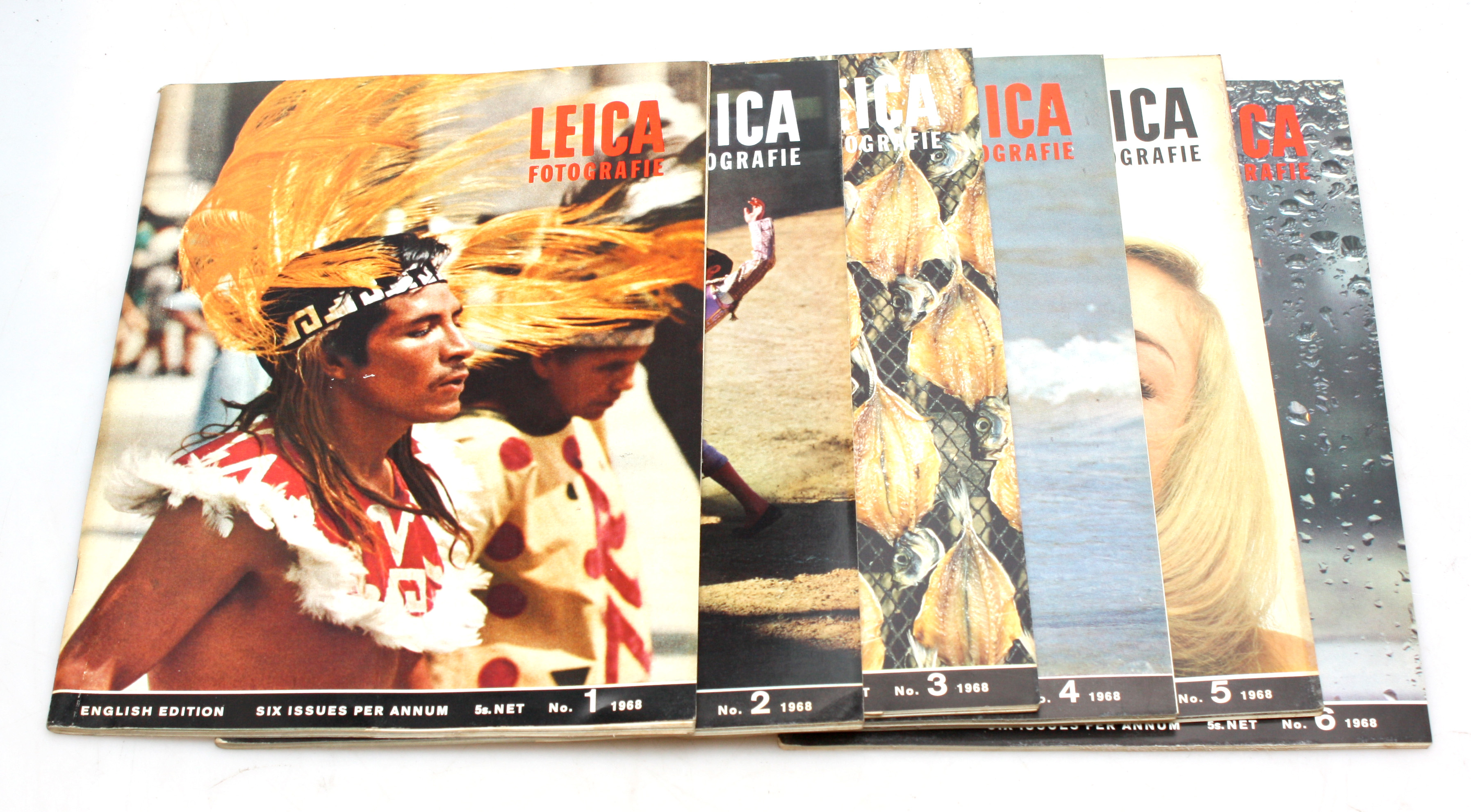 Leica Fotografie International Magazine set - 1968 Full set of Six - English editions