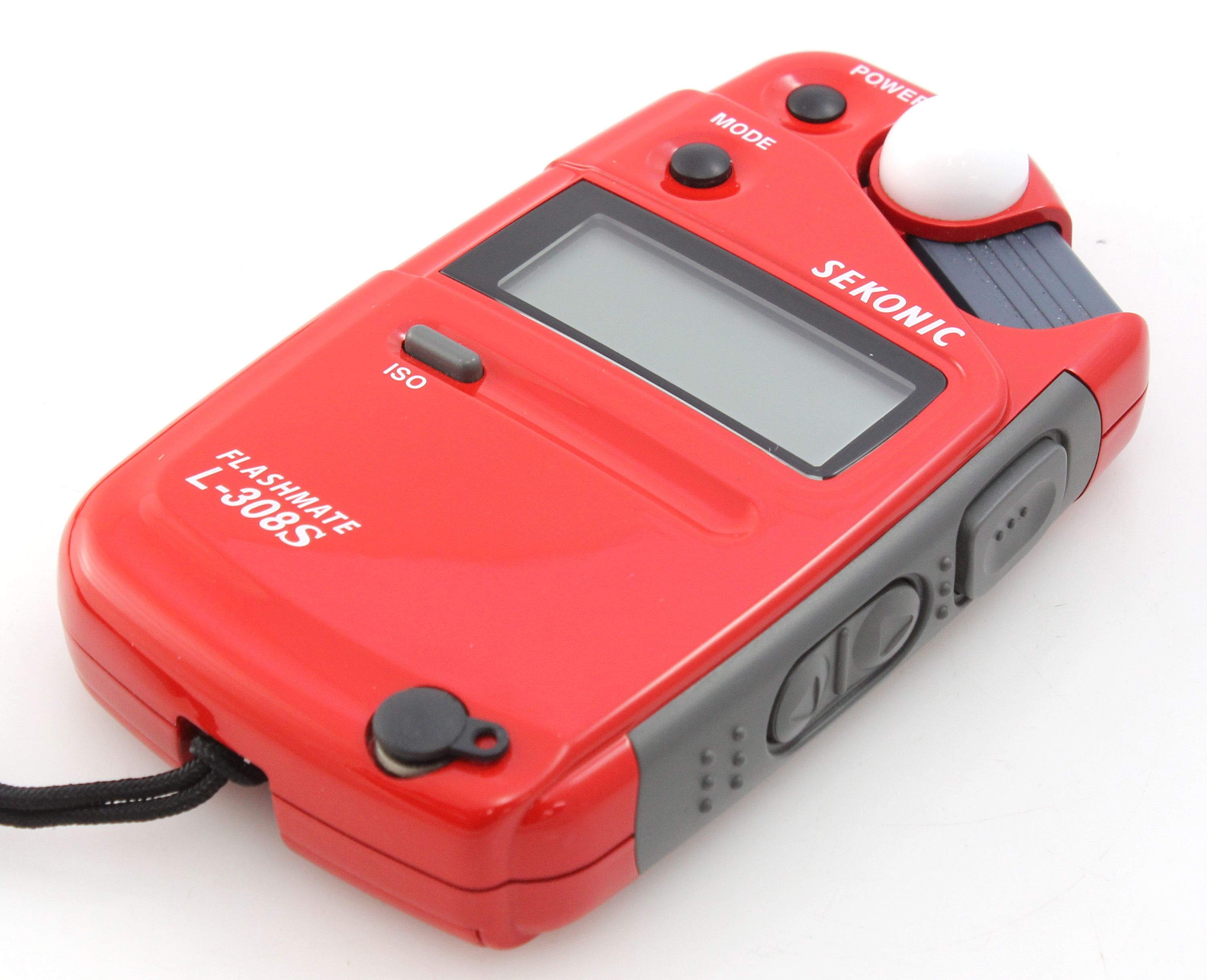 boxed Sekonic L-308s Flashmate Light Meter - with invercone & soft case - Limited edition RED - Image 2