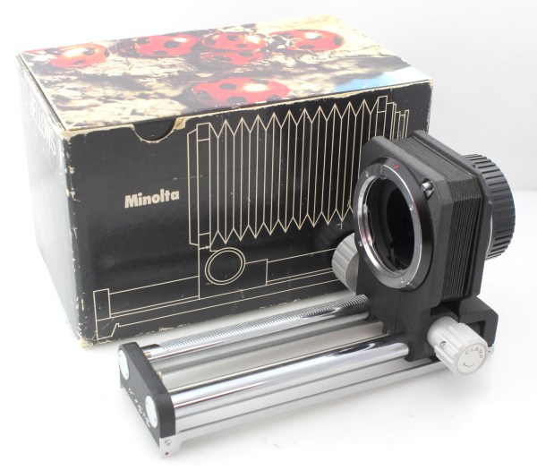Boxed Minolta Auto Bellows - MD mount - Excellent condition with low serial