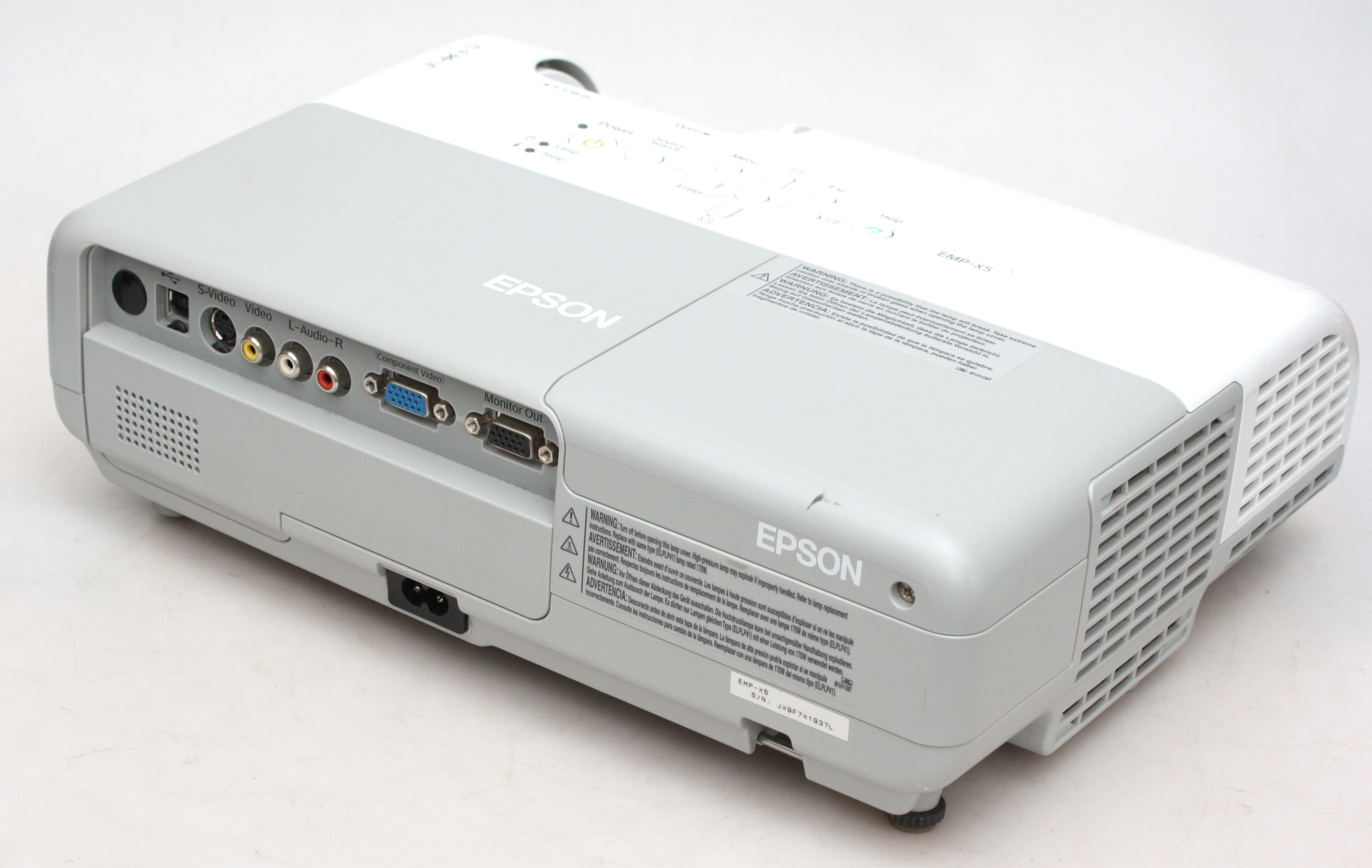 Epson EMP-X5 Home 3LCD Projector w/ carry Case - excellent condition - Image 4