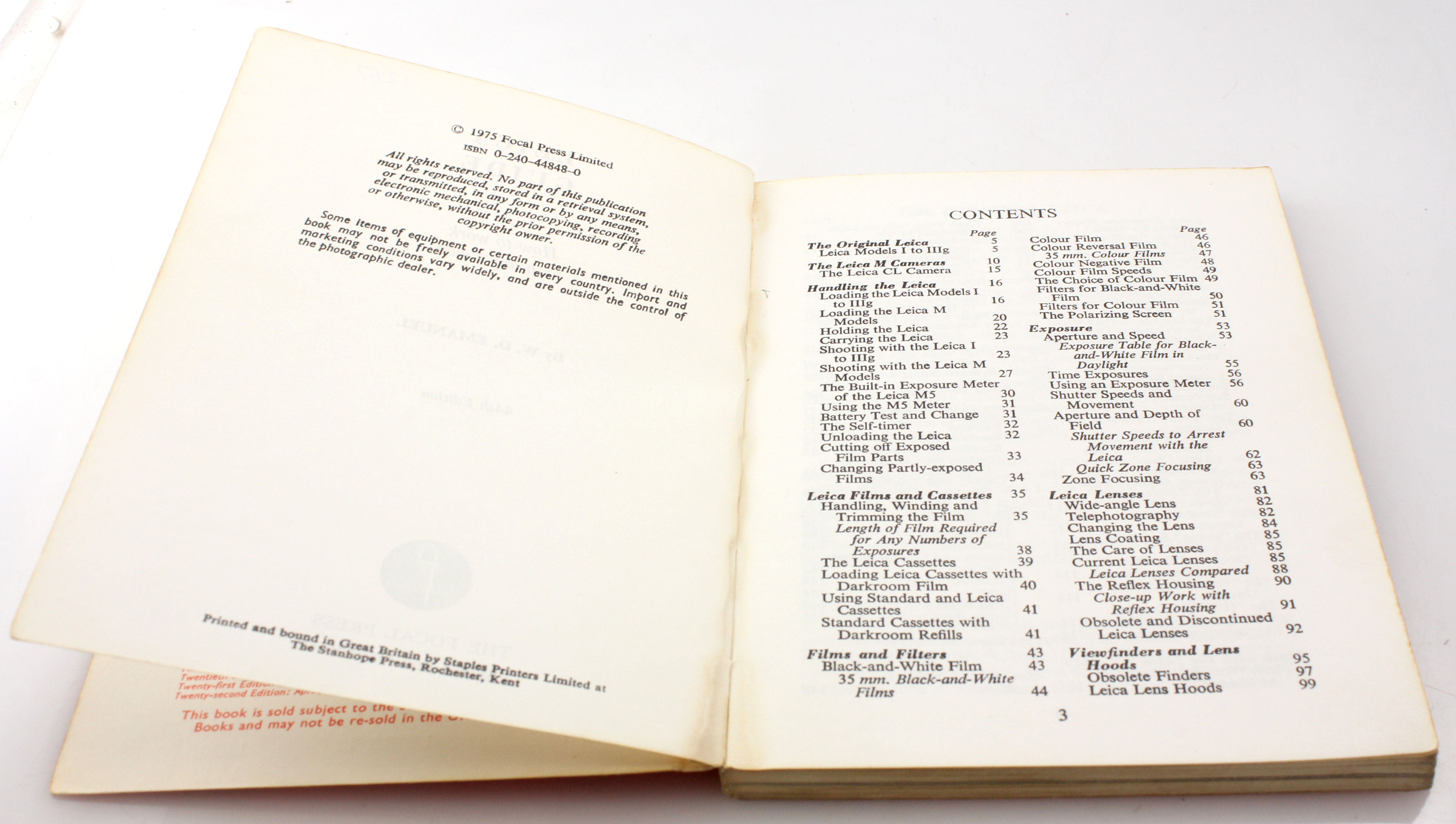 Leica Guide by W. D. Emanual - 44th Edition - A Focal Press Guide - Image 3