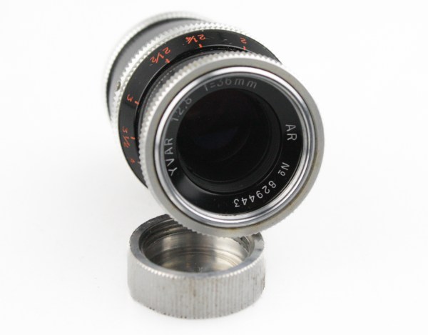 Bolex Lens: Kern-Pillard YVAR 36mm f/2.8 D-Mount Lens  for Standard 8mm Bolex Cine Cameras