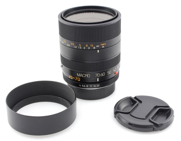 Leica Vario-Elmar-R 35-70mm f4 Macro Zoom Lens - Leica R cam ROM - W/ Hood & Filter