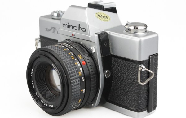Minolta SRT100X 35mm Film SLR Camera + MD Rokkor 50mm f/2