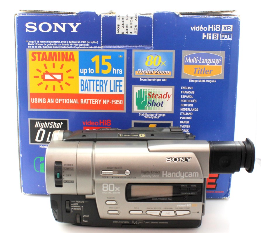 Sony CCD-TR913E Video8 XR Tape Camcorder Video Movie Camera