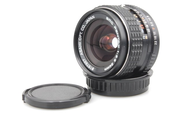 Pentax -M 24mm f/2.8 Prime Lens, with Caps - Pentax K Mount