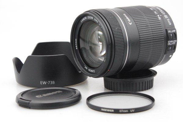 Canon EF-S 18-135mm f/4.5-5.6 IS Zoom Lens, with Caps & Hood - Canon EF-S Mount
