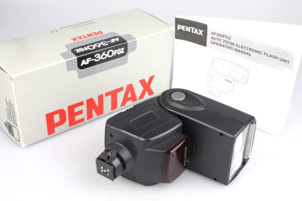 Pentax AF-360FGZ Manual / Auto Electronic Flash + Spare! - Boxed