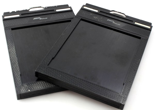 Fidelity deluxe 4x5 / 5x4 Double Dark Slides - Two Included - Large Format Film Holder