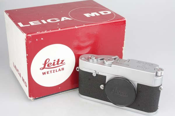 Boxed, serviced, Leitz LEICA MD 35mm Rangefinder Camera - Chrome