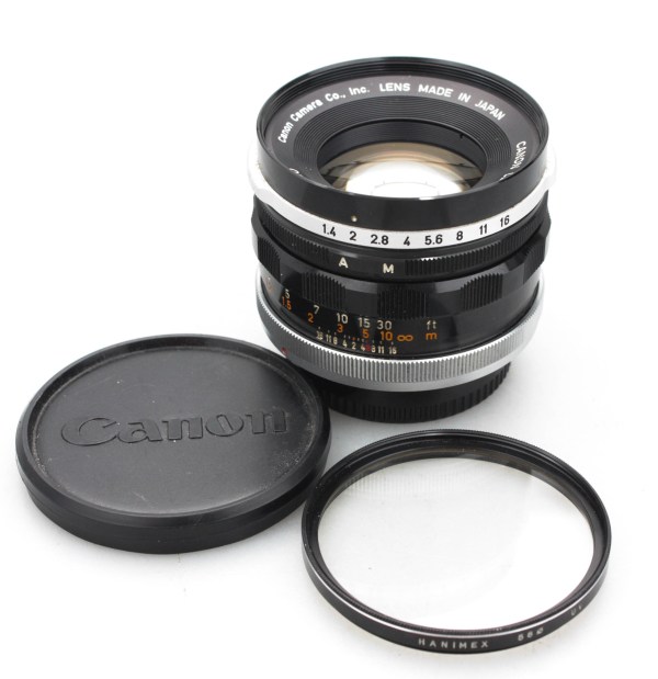 Canon FD 50mm f1.4 - Early Breechlock FL Fast Standard Prime Lens - FL / FD Mount