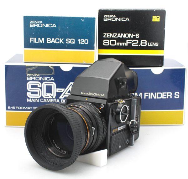 Bronica SQ-A 6x6 120 Camera w/ 80mm f/2.8 Zenzanon-S Lens and Waist-Prism finder