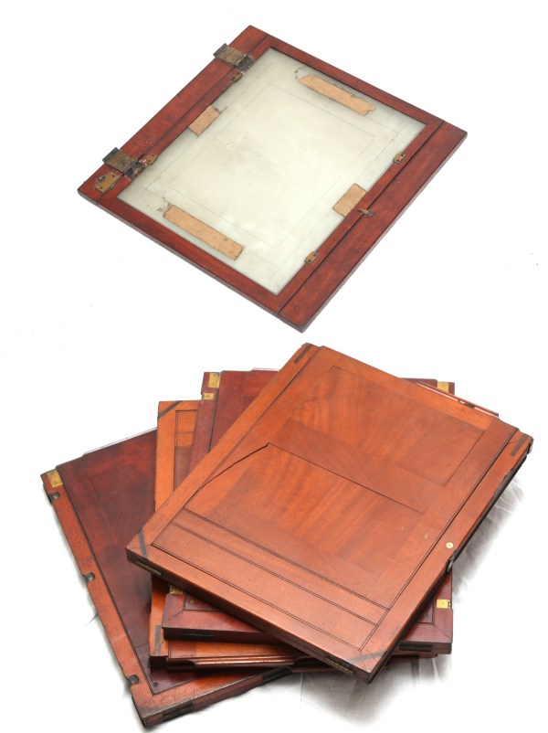 4 Plate Holders 12x15 Inch and Focussing Back with Ground Glass. ULF Large Format