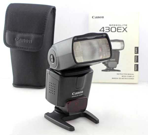 Canon Speedlite 430EX w/ Case & Manual - Flash for Canon Digital Cameras