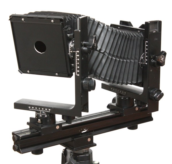 Horseman 450 4x5 Large Format Mono Rail Camera With Lens Panel and Case