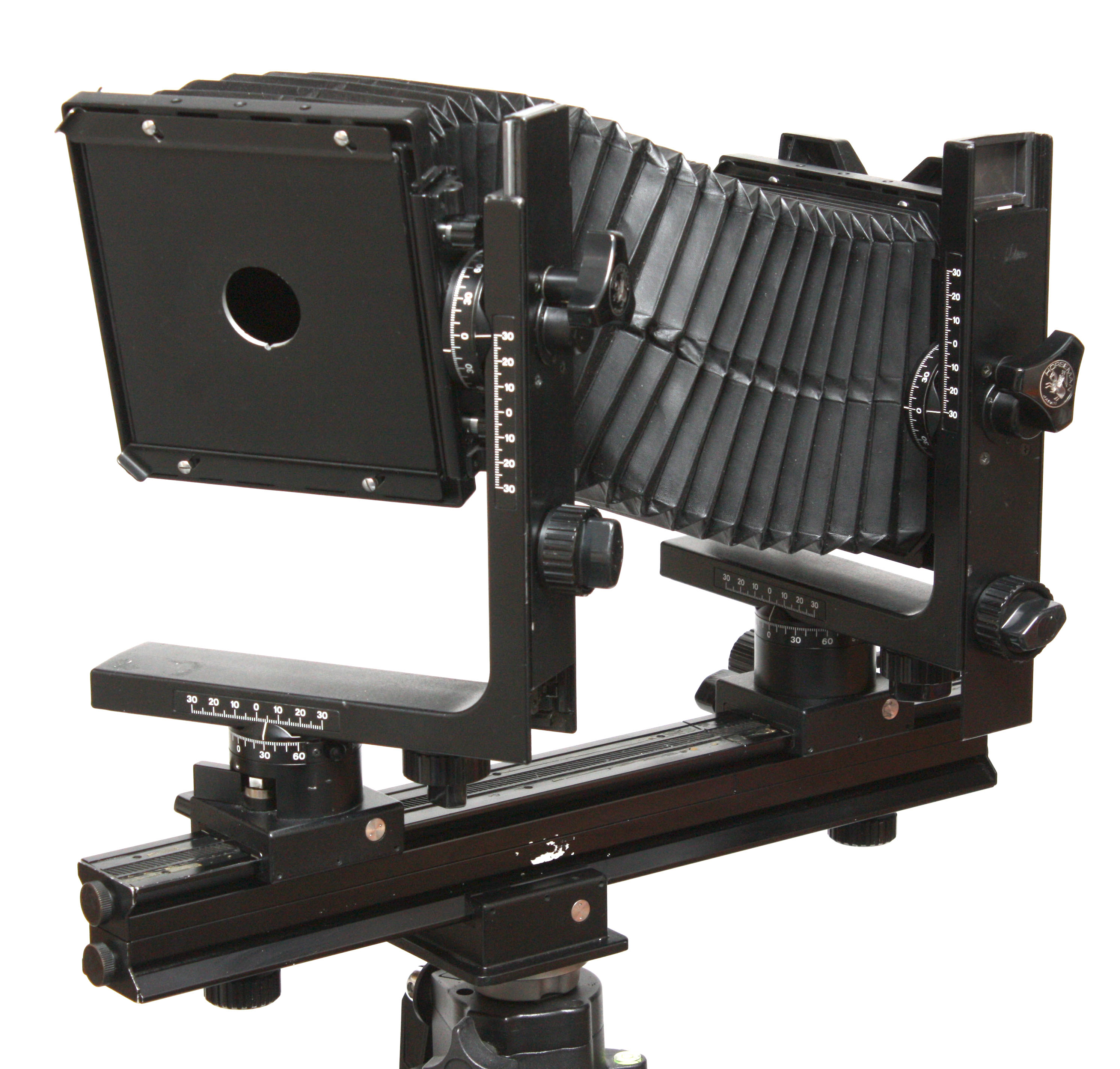 Horseman 450 4x5 Large Format Mono Rail Camera With Lens Panel and Case