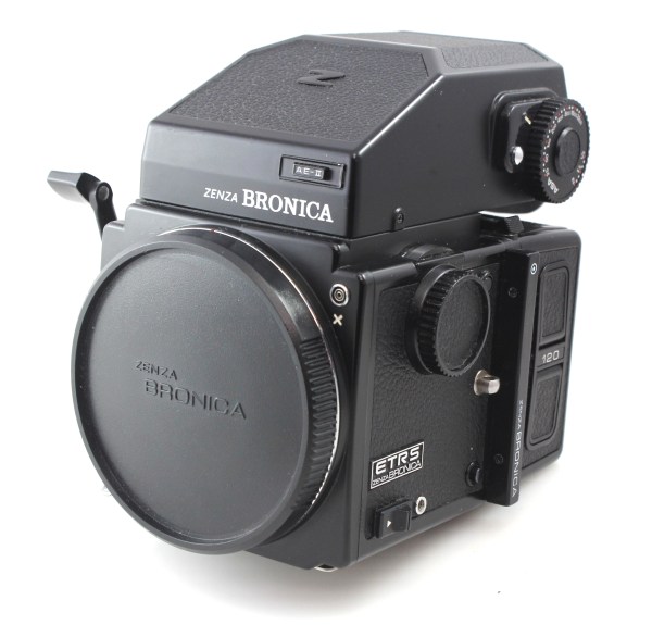 Bronica ETRS 6x4.5 Medium Format SLR Camera with AEII metered prism