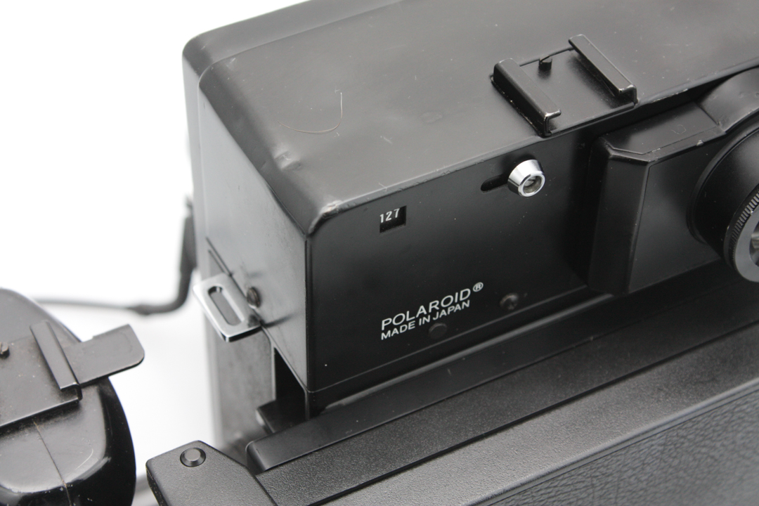 Polaroid 600SE Black Rangefinder Camera + Mamiya 127mm & FP-100C Film Back - Image 5