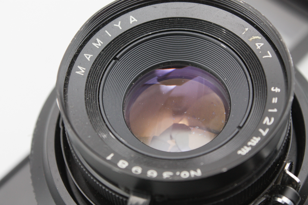 Polaroid 600SE Black Rangefinder Camera + Mamiya 127mm & FP-100C Film Back - Image 6