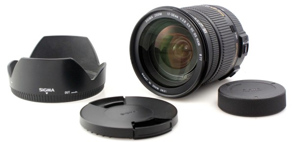 Sigma AF 17-50mm f/2.8 EX DC OS HSM Zoom Lens - Image Stabilizer - Nikon NAF DX mount - Case